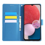 Til Samsung Galaxy A13 4G / 5G Cover Rose Blomst PU Læder Wallet Telefoncover med 3 Kortlommer