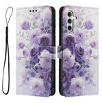 YX-2501 Läderfodral till Samsung Galaxy A18 5G / A18 4G / A17 5G / A17 4G / A26 5G / A16 5G / A16 4G Mönstertryck Plånboksfodral med Snodd