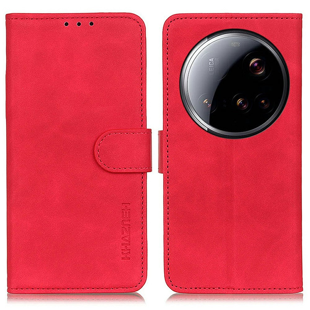 KHAZNEH For Xiaomi 15 Ultra Case PU Leather Retro Texture Phone Cover