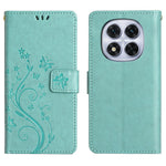 For Xiaomi Redmi Note 14 Pro 4G Leather Wallet Case Butterfly Flower Imprinted Phone Cover with Strap