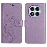 For Xiaomi Redmi Note 14 Pro 4G Leather Wallet Case Butterfly Flower Imprinted Phone Cover with Strap