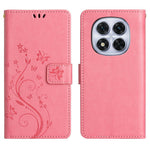 For Xiaomi Redmi Note 14 Pro 4G Leather Wallet Case Butterfly Flower Imprinted Phone Cover with Strap