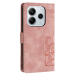 For Xiaomi Redmi Note 14 4G (164.84mm) Case Tulip Leather Phone Cover with 5 Card Slots Wallet