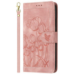 For Samsung Galaxy A25e Case Tulip Leather Phone Cover with 5 Card Slots Wallet