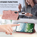 For Samsung Galaxy A25e Case Tulip Leather Phone Cover with 5 Card Slots Wallet