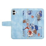 For Samsung Galaxy A25e Case PU Leather Floral Phone Cover with Card Slots / Wrist Strap