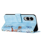For Samsung Galaxy S25 Edge Case PU Leather Floral Phone Cover with Card Slots / Wrist Strap