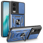 OnePlus Nord CE4 Lite 5G-skal med skjutbart kameralock PC + TPU-stativmobilskal