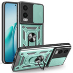 OnePlus Nord CE4 Lite 5G-skal med skjutbart kameralock PC + TPU-stativmobilskal
