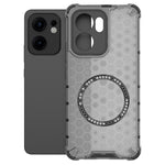 Oppo Reno13 F 5G (Reno 13 FS 5G) / 4G Magnetiskt Skal Honeycomb Design TPU + PC mobilskal