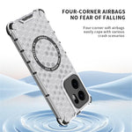 Oppo Reno13 F 5G (Reno 13 FS 5G) / 4G Magnetiskt Skal Honeycomb Design TPU + PC mobilskal
