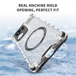 Oppo Reno13 F 5G (Reno 13 FS 5G) / 4G Magnetiskt Skal Honeycomb Design TPU + PC mobilskal