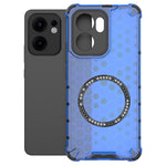 Oppo Reno13 F 5G (Reno 13 FS 5G) / 4G Magnetiskt Skal Honeycomb Design TPU + PC mobilskal