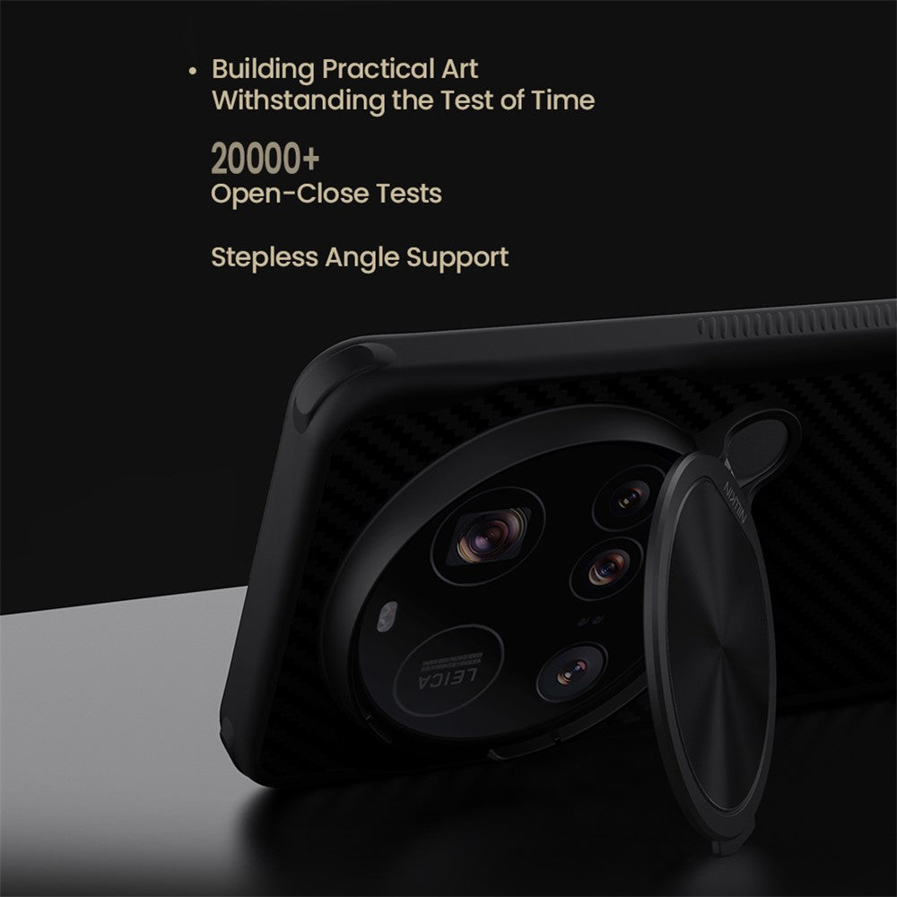NILLKIN För Xiaomi 15 Ultra Magnetiskt Skal TPU + Aramidfiber Linsskydd Stativ mobilskal