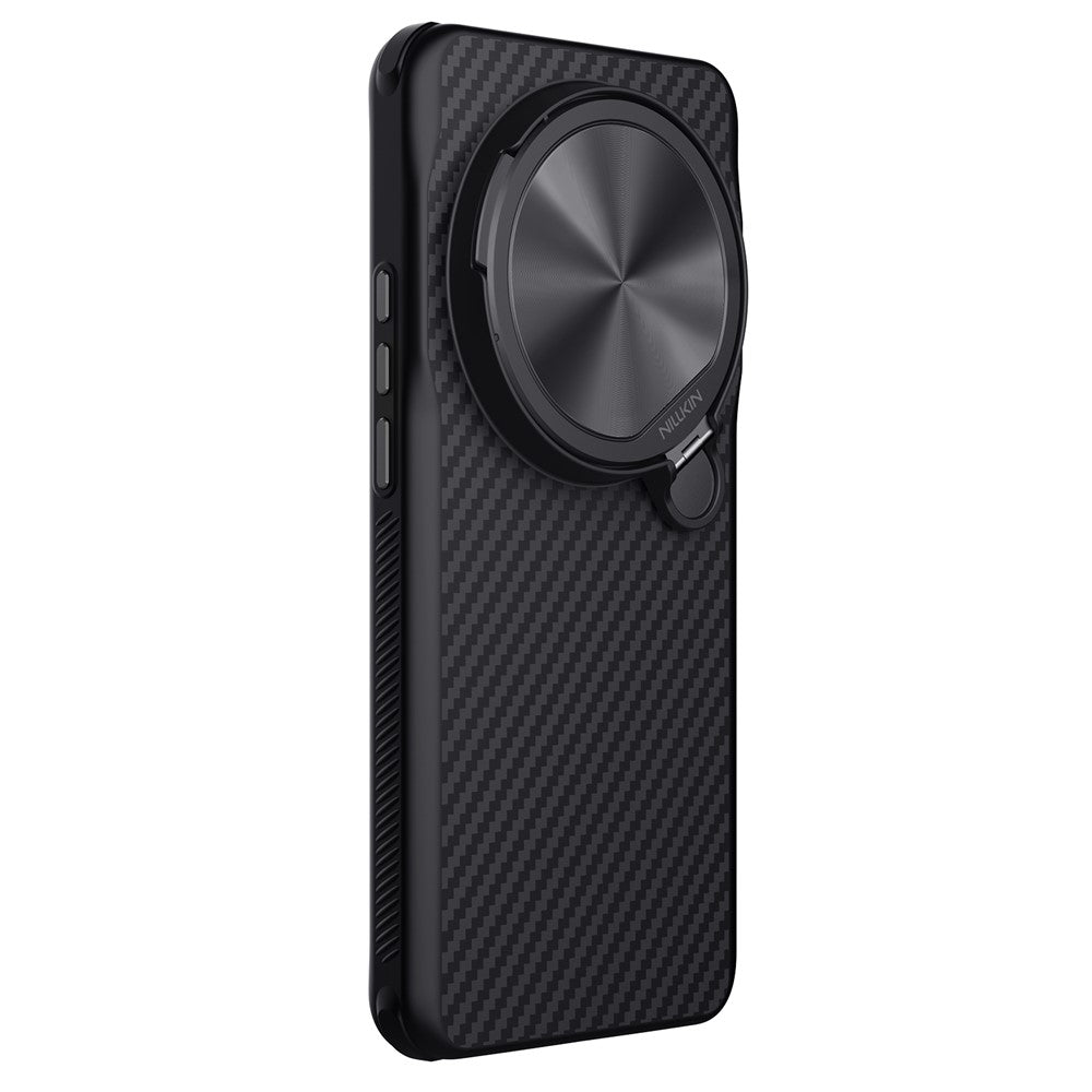 NILLKIN För Xiaomi 15 Ultra Magnetiskt Skal TPU + Aramidfiber Linsskydd Stativ mobilskal