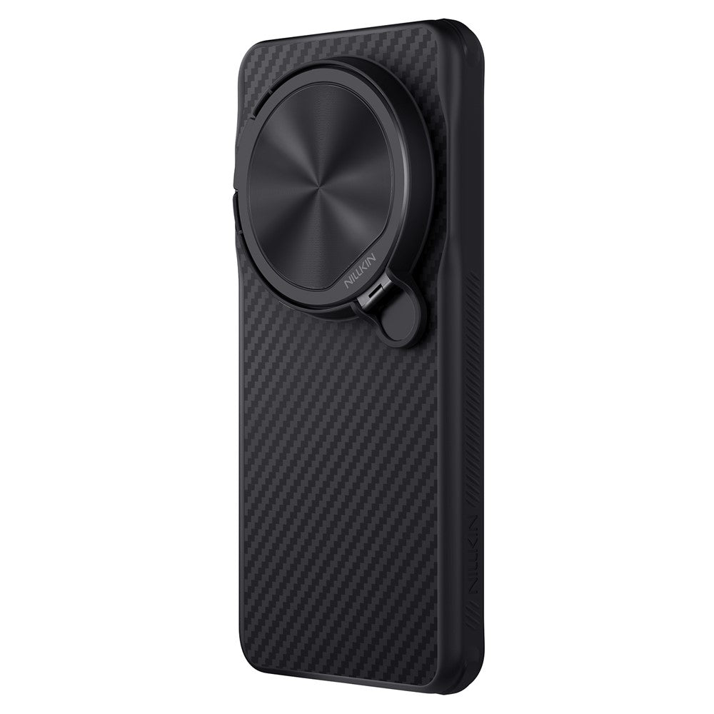 NILLKIN För Xiaomi 15 Ultra Magnetiskt Skal TPU + Aramidfiber Linsskydd Stativ mobilskal