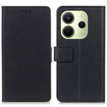 For Xiaomi Redmi Note 14 4G (164.84mm) Case PU Leather Stand Wallet Phone Cover