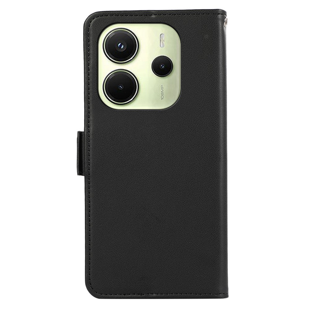 ABEEL For Xiaomi Redmi Note 14 4G (164.84mm) Case Leather Phone Cover with RFID Blocking Wallet