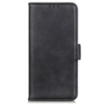 For Xiaomi Redmi Note 14 4G (164.84mm) Case Stand Cowhide Texture PU Leather Phone Cover