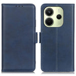For Xiaomi Redmi Note 14 4G (164.84mm) Case Stand Cowhide Texture PU Leather Phone Cover