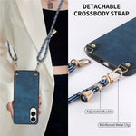 For Samsung Galaxy S25 Edge Retro Leather Phone Back Cover with Adjustable Strap