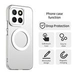For Honor X8c 4G Magnetisk Cover Anti-fald Hybrid Telefon Bagcover