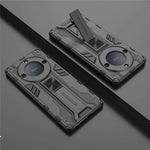For Honor X40 5G Kickstand Protective Phone Case Drop-proof Hard PC Soft TPU Hybrid Cover