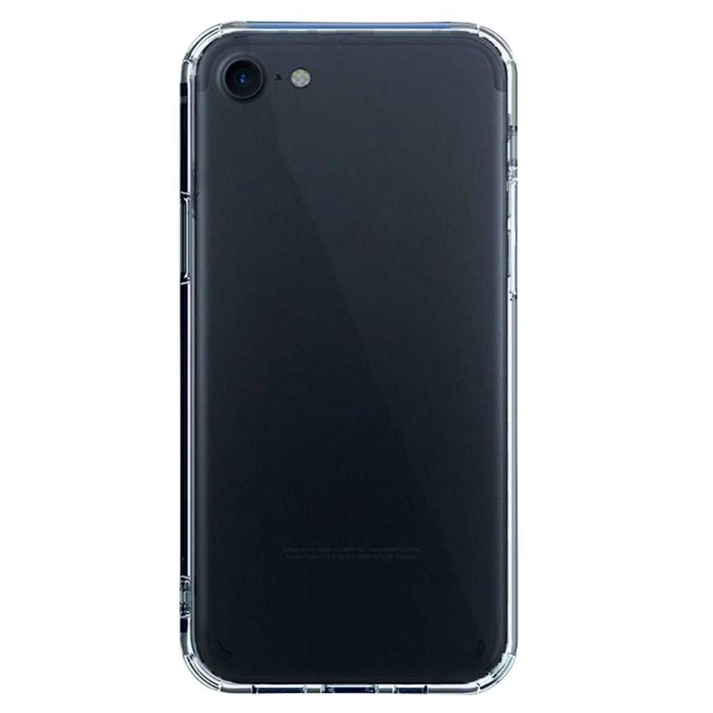 SHANWO For iPhone SE (2022)  /  (2020)  /  8  /  7 Clear Phone Case 1.5mm Shockproof TPU Mobile Back Cover