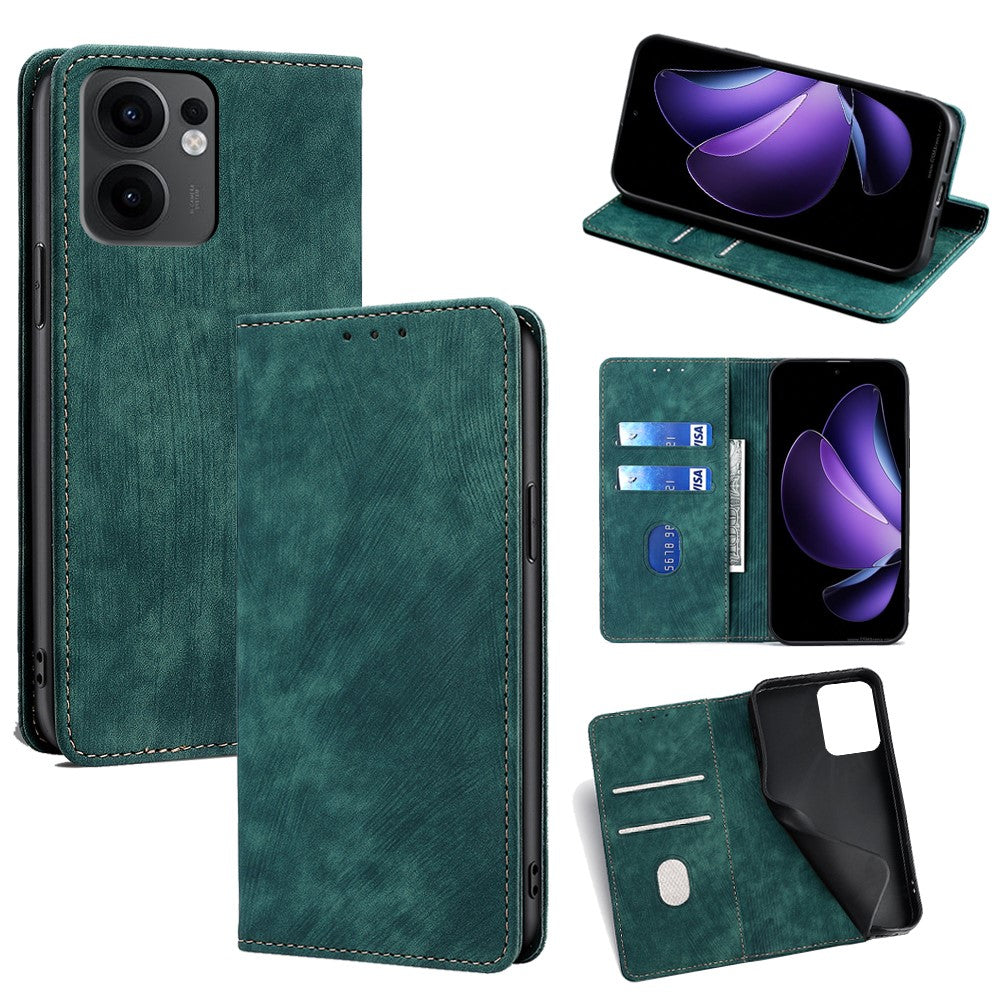 For Oppo Reno13 F 5G (Reno 13 FS 5G) / 4G Case RFID Blocking Wallet Leather Phone Cover