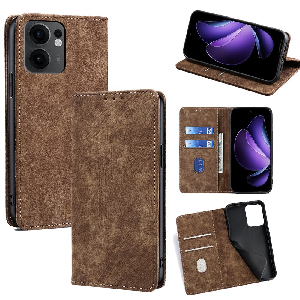 For Oppo Reno13 F 5G (Reno 13 FS 5G) / 4G Case RFID Blocking Wallet Leather Phone Cover