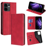 For Oppo Reno13 F 5G (Reno 13 FS 5G) / 4G Card Holder Case PU Leather Magnetic Closing Phone Cover