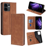 For Oppo Reno13 F 5G (Reno 13 FS 5G) / 4G Card Holder Case PU Leather Magnetic Closing Phone Cover