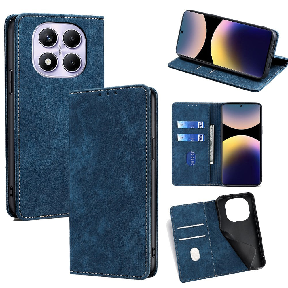 For Xiaomi Redmi Note 14 Pro 4G Case RFID Blocking Wallet Leather Phone Cover