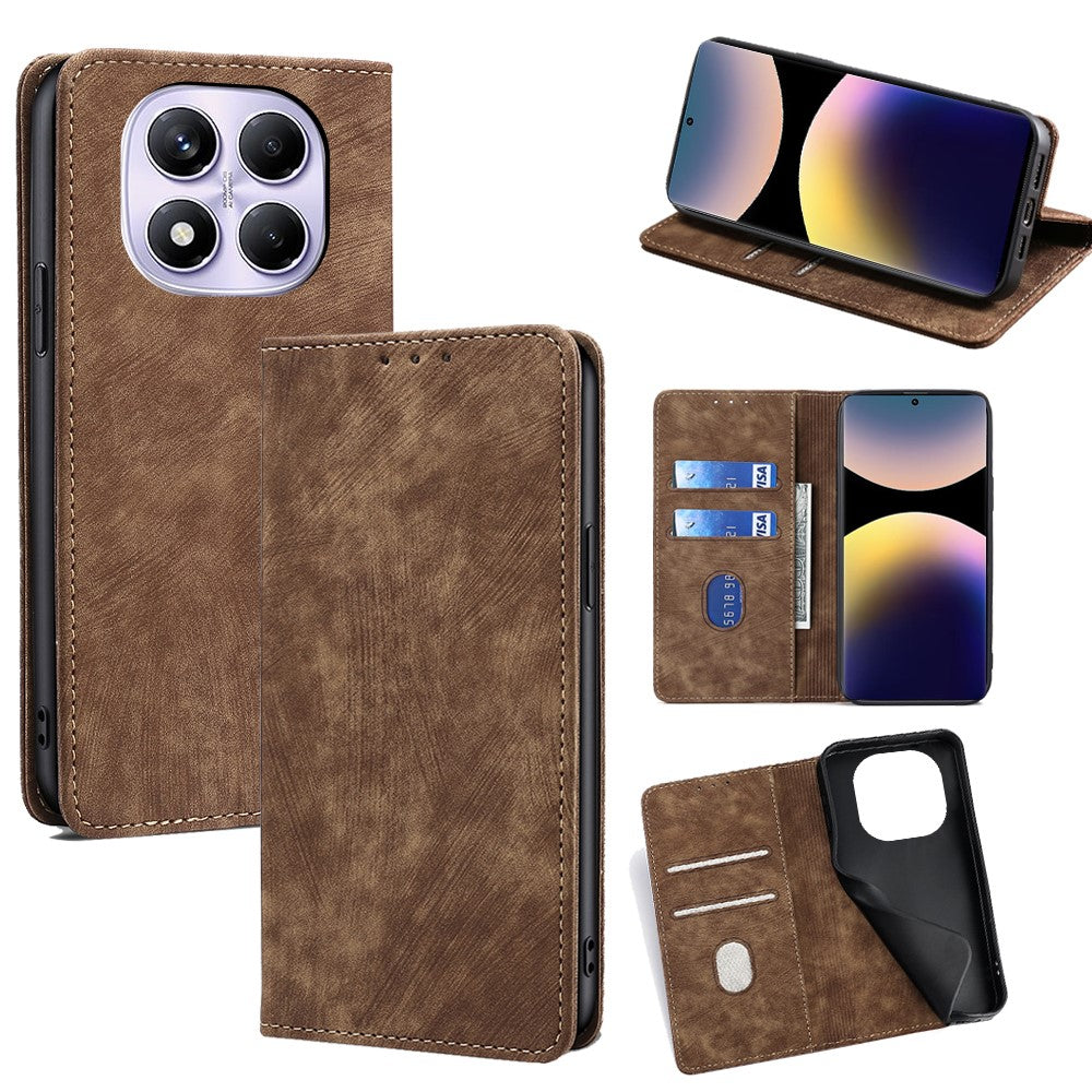 For Xiaomi Redmi Note 14 Pro 4G Case RFID Blocking Wallet Leather Phone Cover