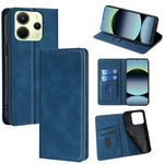 For Xiaomi Redmi Note 14 4G (163.25mm) Card Holder Case PU Leather Magnetic Closing Phone Cover