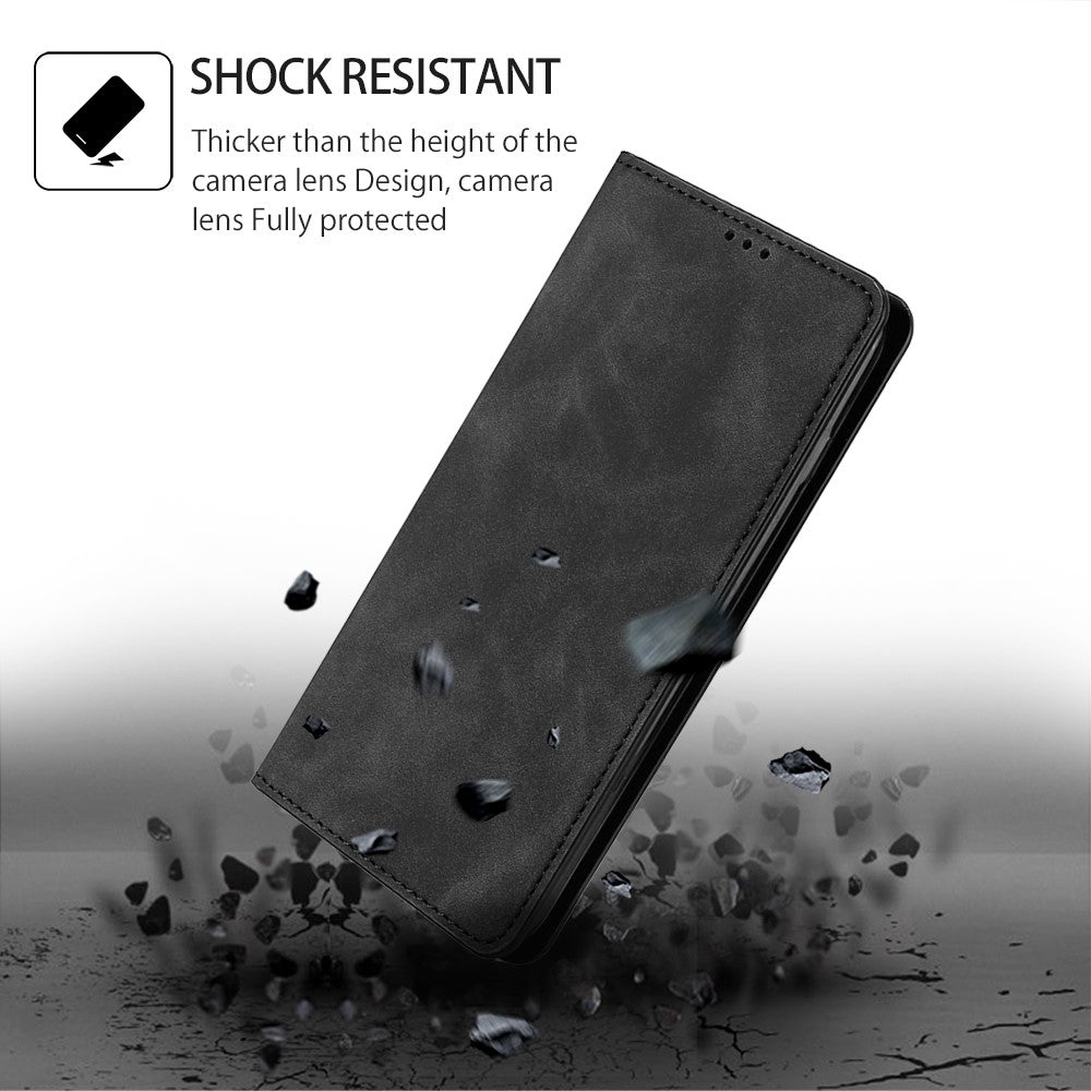 For Xiaomi Redmi Note 14 Pro 4G Card Holder Case PU Leather Magnetic Closing Phone Cover
