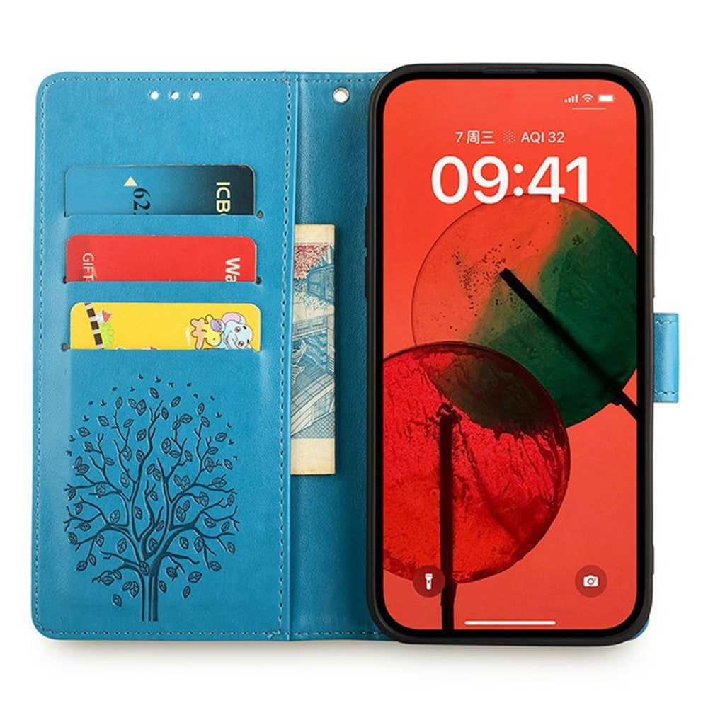 For Xiaomi Redmi Note 14 Pro 4G Case PU Leather Wallet Phone Cover Tree Deer Imprinted