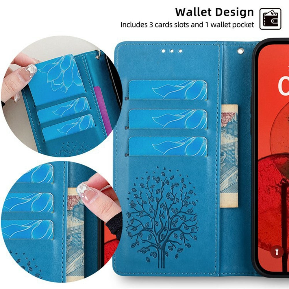 For Xiaomi Redmi Note 14 Pro 4G Case PU Leather Wallet Phone Cover Tree Deer Imprinted