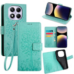 For Xiaomi Redmi Note 14 Pro 4G Case PU Leather Wallet Phone Cover Tree Deer Imprinted