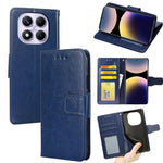 For Xiaomi Redmi Note 14 Pro 4G Case Wallet PU Leather + TPU Folding Stand Phone Cover