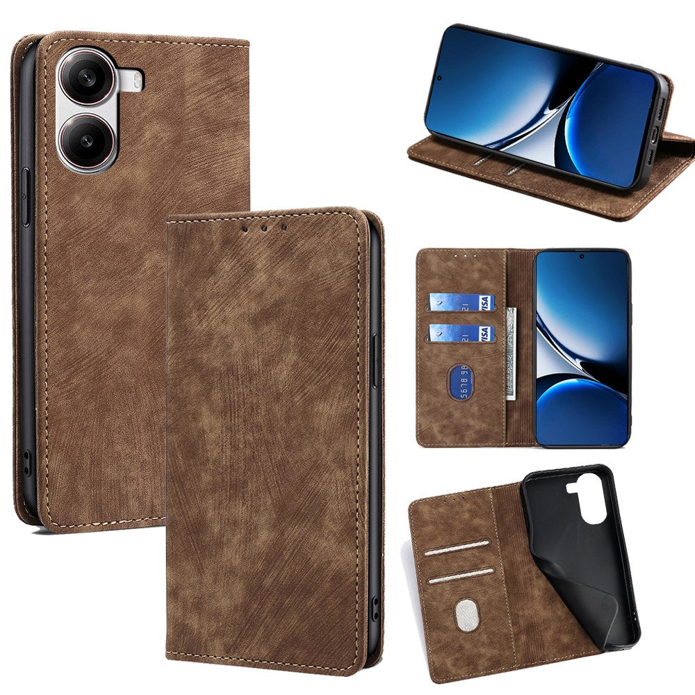 For Xiaomi Redmi Turbo 4 5G  /  Poco X7 Pro 5G Case RFID Blocking Wallet Leather Phone Cover