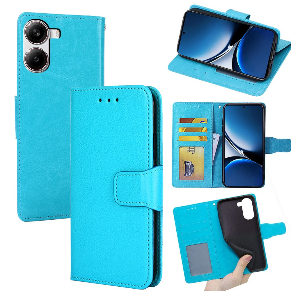 For Xiaomi Poco X7 Pro 5G  /  Redmi Turbo 4 5G Case Wallet PU Leather + TPU Folding Stand Phone Cover
