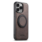 SUTENI G3 Til iPhone 15 Pro Max Magnetisk Cover Drejelig Ring Kickstand Jeans Tekstur PU TPU Telefon Bagcover