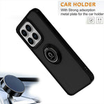 For Honor X8c 4G Case Ring Holder Kickstand TPU + Acrylic Phone Cover