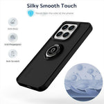 For Honor X8c 4G Case Ring Holder Kickstand TPU + Acrylic Phone Cover
