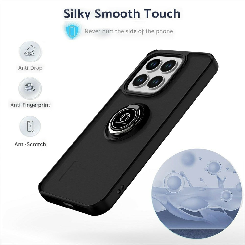 For Honor X8c 4G Case Ring Holder Kickstand TPU + Acrylic Phone Cover