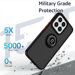 For Honor X8c 4G Case Ring Holder Kickstand TPU + Acrylic Phone Cover