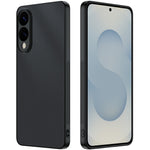 For Samsung Galaxy S25 Edge Case PU Leather Coated PC + TPU Anti-Drop Phone Cover