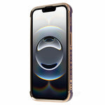 For iPhone 17th / 16th Case Kickstand Electroplating Love Printing TPU Back Cover