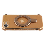 For iPhone 17th / 16th Case Kickstand Electroplating Love Printing TPU Back Cover